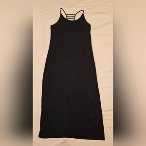 Black Maxi Dress With Ladder Back